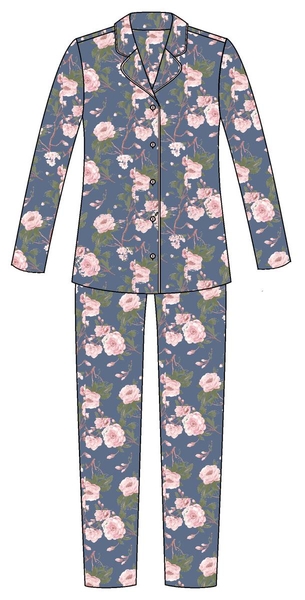 Ringella Dames Pyjama doorknoop 4511240